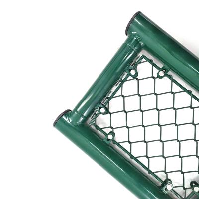 China Easily Assembled Galvanized PVC Coated Chain Link Wire Mesh Fence for sale