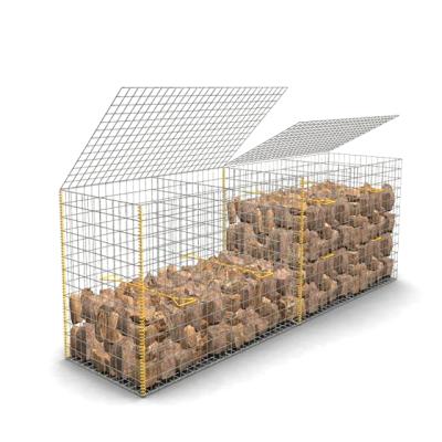 China Easily Assembled Gabion Basket Factory Cheap Price Welded Wire Mesh Gabion Basket for sale