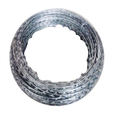 China Protective Construction Staples High Quality Razor Wire Galvanized Barbed Wire / Razor Blade Barbed Wire for sale