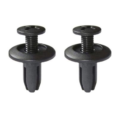 China Pin Rivets Retainer Clips Car Plastic Auto Shock Absorber Clip Hole Car Shock Absorber Plastic Fixed Push Clamp For Honda for sale