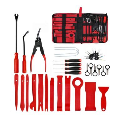 China Auto Door Clip Panel Trim Tool Kits for Car Accessories 38 Pieces of Kit Interior Repair Lever Program Installer Portable Car Tool Kit Dismantling Device Kit for sale