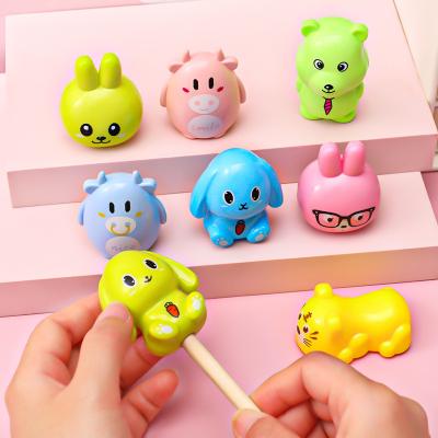 China Topsthink Cute Silicone Animal Creative Cartoon Shape Cute Pencil Sharpener For Kids for sale