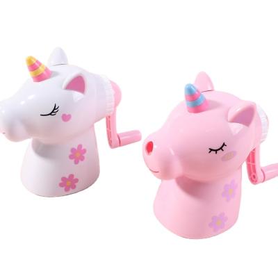 China Topsthink Durable School Stationery Wholesale Customized Unicorn Pencil Sharpener For Kids Cute Manual for sale