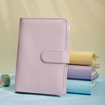 China Topsthink Recyclable Wholesale Leather PU Notebook A6 Budget Binder Planner Organizer for sale