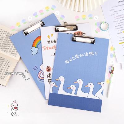 China Topsthink Custom A4 Panel Office Letter Pad Paper Clipboard Logo Cardboard Foldable Clip Folio School+Home+Office+Public Area for sale