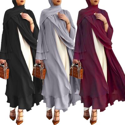 China Dubai Formal Casual Daily Turkey Morocan Dresses Abaya Muslim Cardigan Dress For Women Casual Long Dress Islamic Clothing for sale