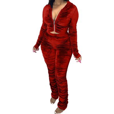 China 2021 OEM Super Comfortable Breathable Anti-pilling Women Sweat Suits Tracksuit Set Ladies Tracksuits for sale