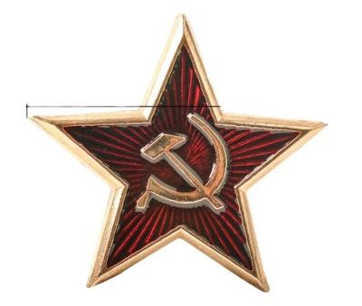 China hot sale custom factroy wholesales 3D star shaped bodyguard zinc alloy badges enamel badge for sale