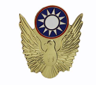 China Europe Symbols Military Name Logo Metal Lapel Pin Badges Wholesale Custom 3D Army With Butterfly Clutch for sale