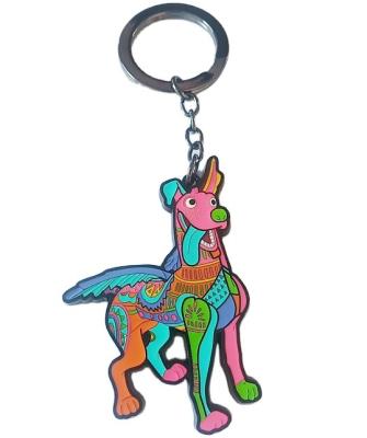 China Custom business gifts brand and logo promotion gift enamel key chains metal 3D horse 2D key chain for sale