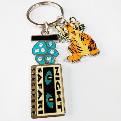 China Promotion Gift Best Selling Factory Wholesale Luxury Cute Keychain Custom Logo Holder Metal Enamel Key Chain for sale