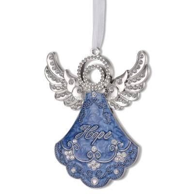 China CLASSIC Enamel Gifts Fish Shaped Metal With Rhinestone Hanging Christmas Ornament For Decoration for sale