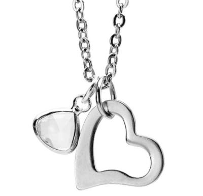 China Personalized CLASSICS Alloy Necklace Charms And Pendants Custom Logo Made Metal Heart Shaped Silver Plated Enamel Pendants for sale