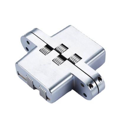 China 180 Degree Full Size Zinc Alloy Concealed Entry Door Hinges 3D Invisible Cabinet Concealed Hinges for sale