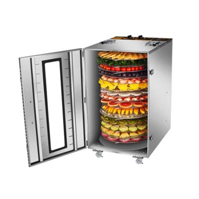 China Fruits commercial vegetable dehydrator 16trays part turn fruit desiccant drying machine for sale for sale