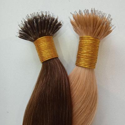 China Silky Straight Wave Nano Tip Hair Extension With Remy Straight Hair for sale