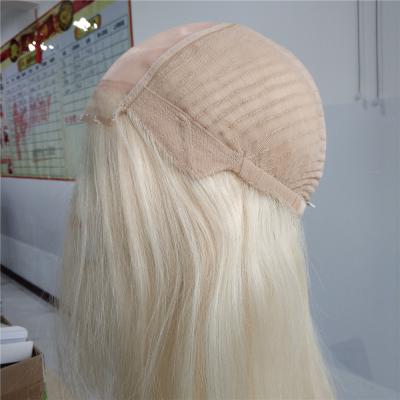 China Luxury Silky Straight Colored Long Layered Russian Blonde Layer Platinum Wave Medical Hair Wig For Hair Loss for sale