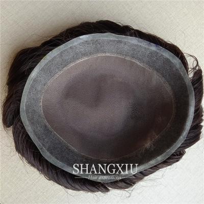 China Men Toupee For Hair Loss Hair System Mono Prothesis Hair With NPU For Alopecia Men Toupee for sale