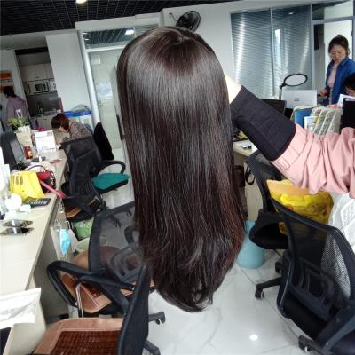 China Basic Regular Natural Jewish Wigs Dark Skin Color Wave Kosher Wigs for sale