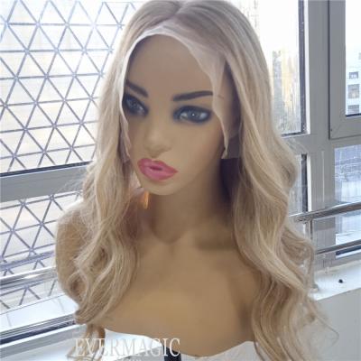 China Custom Made Luxury Regular Lace Front Balayage Wave Blonde Hair Wigs For Party And Wedding for sale