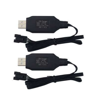 China 2PCS USB Radio Control Charging Cable For BLLRC L100 Ultra-fast Boat Lithium Battery Charger HONGXUNJIE HJ808 RC Speed ​​Boat Remote Control Toy for sale