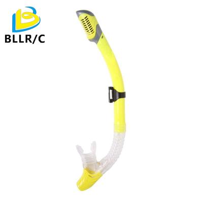 China New Arrival S168 Silica Gel PVC Breathing Tube Fully Dry Snorkeling Necessary, For Swimming, Diving, Yellow S168 Snorkeling for sale