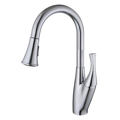 China Thermostatic Faucets Single Lever Handle Kitchen Pull Out Faucet Sink Mixer With Pull Down Hose Faucet for sale