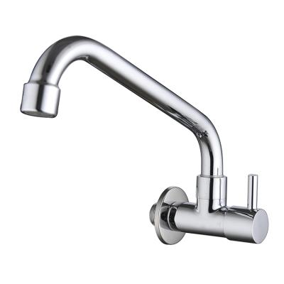 China Brass Sleek Traditional Single Wall Mount Dish Wash Kitchen Faucet Thermostatic Faucets Water Faucet for sale