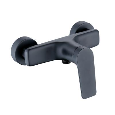 China Black Without Sliding Bar Wall Mount Bathtub Modern Water Faucet Bathroom Taps Bath Shower Faucets Fit Mixer for sale