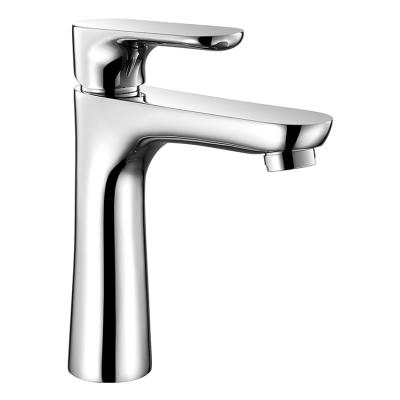 China Metered Faucets Deck Mounted Square Design Cold Water Basin Faucet Bathroom Faucets for sale