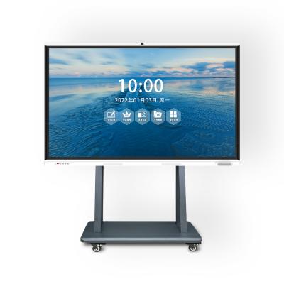 China Classroom 75 Inch Interactive Whiteboard Smart Teaching Board For Kids Conference System Remote Built-in Camera Video Conference Equipment en venta