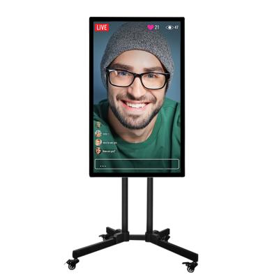 中国 Webcast 32 Inch Big Smart HD Live Screen Simulator TV Broadcast Phone Live Streaming Equipment 販売のため