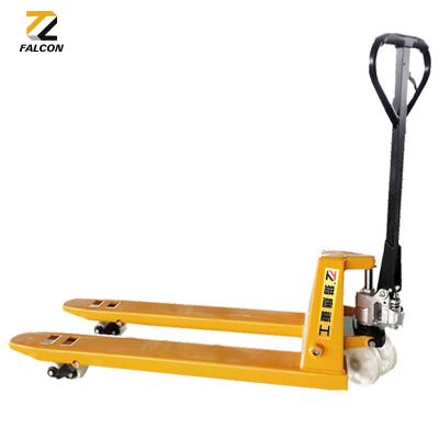 China Hot-selling high quality hotels manual hydraulic forklift, 2t super heavy duty cattle pallet truck made in China for sale