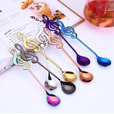 China Mini Cute Various Colors Black Cat Spoon 304 Stainless Steel Ice Cream Dessert Cafe Disposable Creative Silver Metal Logo Tea Disposable Creative Silver for sale