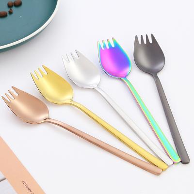 China Disposable Portable Travel Camping Utensils 8-Piece Stainless Steel Cutlery Set, Mirror Polished Flatware Set Include Knife Spoon Fork for sale