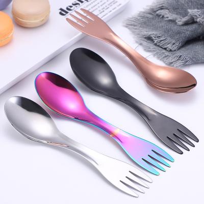 China High Quality Disposable Metal Hotel Cutlery Set Wedding Flatware 304 Stainless Steel Salad Fork And Spoon for sale