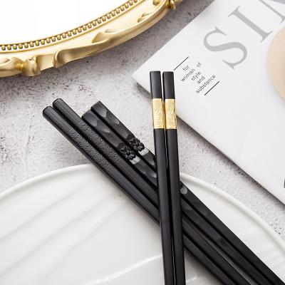 China Disposable Japanese Plastic Melamine Chopsticks High Temperature Tableware Hotel Chopsticks Non-slip Rest Kitchen Accessories for sale