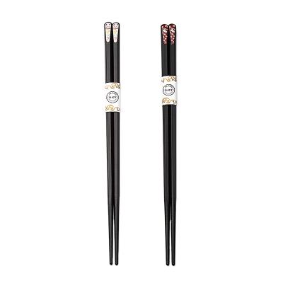 China Disposable Custom Logo On Chopstick Japan Black Pet Fiberglass Alloy Sushi Chop Sticks, Japanese Alloy Fiberglass Chopsticks For Sushi for sale