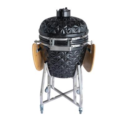 China Easily Assembled Hot Selling Cheap Custom Made Black 22 Inch Porcelain Barbecue Camping Barbecue Grills Stove for sale