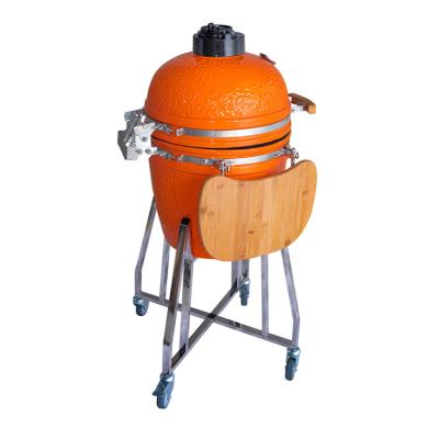 China Easily Assembled 17.7 Inch Outlet And Indoor Versatile Ceramic Kamado BBQ / BBQ Grills for sale