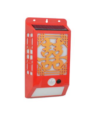 China New Products Outdoor Waterproof Decorative Solar Wall Light Chinese Style IP65 Solar Garden Lamp for sale