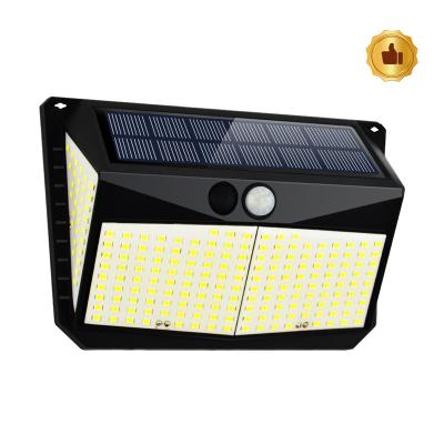 China Three Mode Motion Outdoor Waterproof Solar Wall Light 228 LED Outdoor Led Solar Light for sale