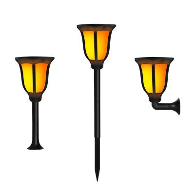 China Waterproof IP65 Outdoor Solar Powered Solar Powered Garden Fire Flame Torch Flickering Light for sale