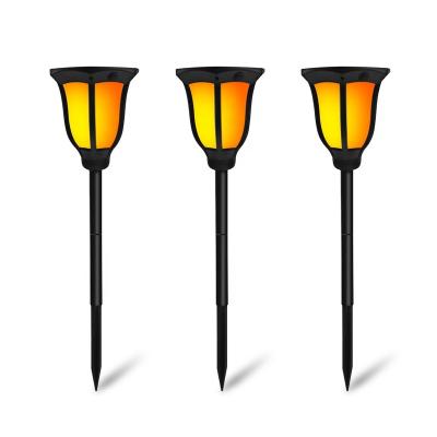 China Outdoor IP65 Garden Flame Light Backyard Solar Powered Flickering Torch Lights for sale