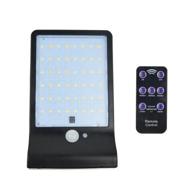 China New IP65 Outdoor Remote Control Garden Lamp 48 LED House Wall Solar Sensor Lights for sale