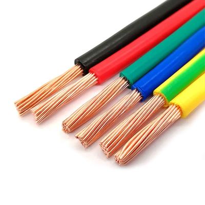 China Soft ; high and low temperature resistance pvc insulated flexible single core power cable cable for sale