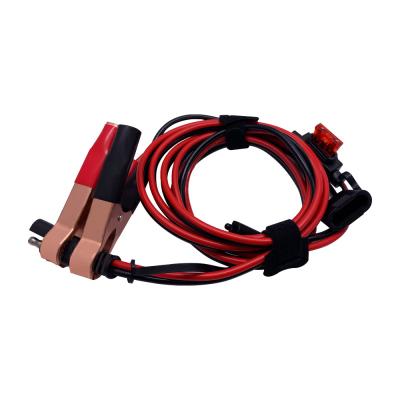 China Customizable 12V 16AWG Clip to SAE Car Extension Cable Quick Release Cable Solar Charging Battery Jumper Cables for sale