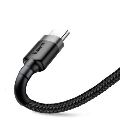 China Fast Charging Black Nylon Cable Type Braid 3m Usb 2A 2.0 Fast Charging C Data Cable Charging Power Cord Power Line Power Supply for sale