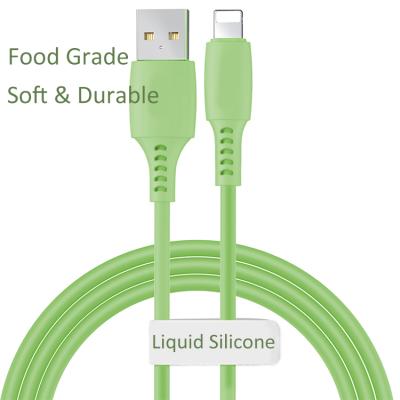 China Soft Silicone Charging Data Cable USB Data Charging Type C Cable IPhone Android iPhone for sale