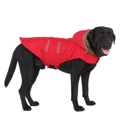 China Sustainable Large Dog Jacket Autumn Winter Large Waterproof Fleece Dog Coat for sale